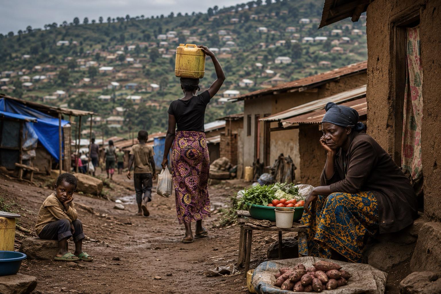 Ordinary Rwandans in a rural community or local market